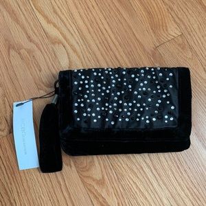 NWT BCBG VELVET BEJEWELED WRISTLET!